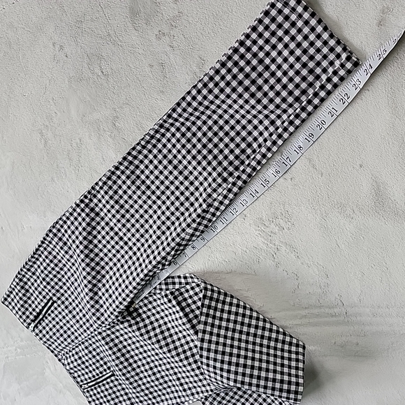 ☕️ NWT!! ZAFUL PLAID GINGHAM ZIPPER WORK OFFICE TROUSERS STRETCH - Picture 7 of 8